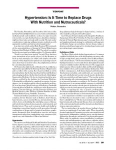 thumbnail of Using Nutraceuticals